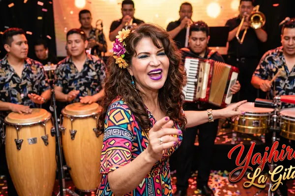 Yajhira cantando salsa